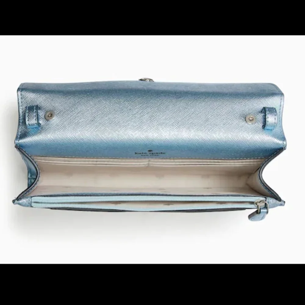 Kate Spade Frosty Sky Tinsel Flap Crossbody